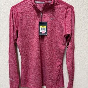 Nike Heathered Pink 1/4 Zip Pullover